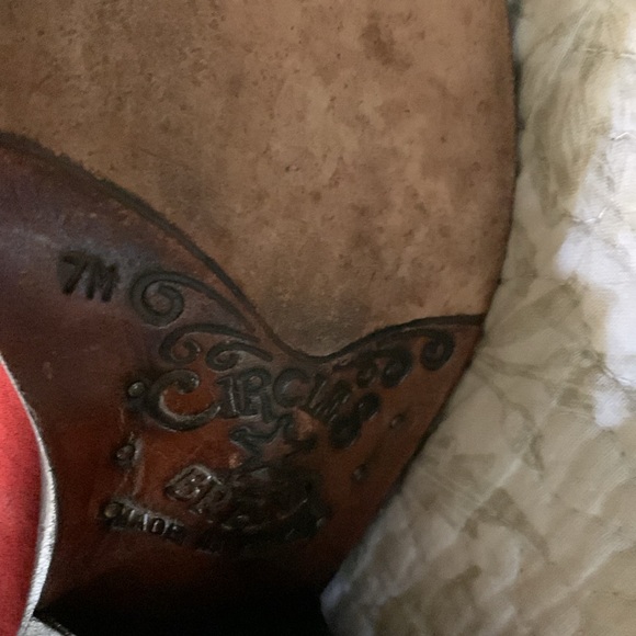 CIRCLES BRAND SUEDE COWBOY BOOTS - Picture 5 of 7